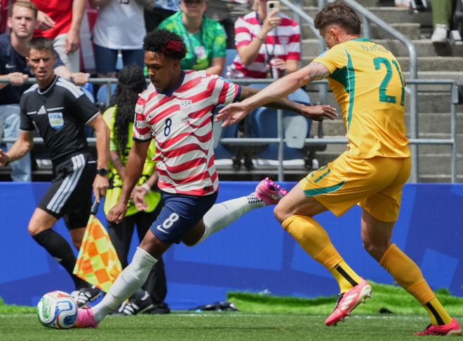 世界杯：普利西奇缺阵美国仍2-0击败澳大利亚 提前晋级并创两项纪录