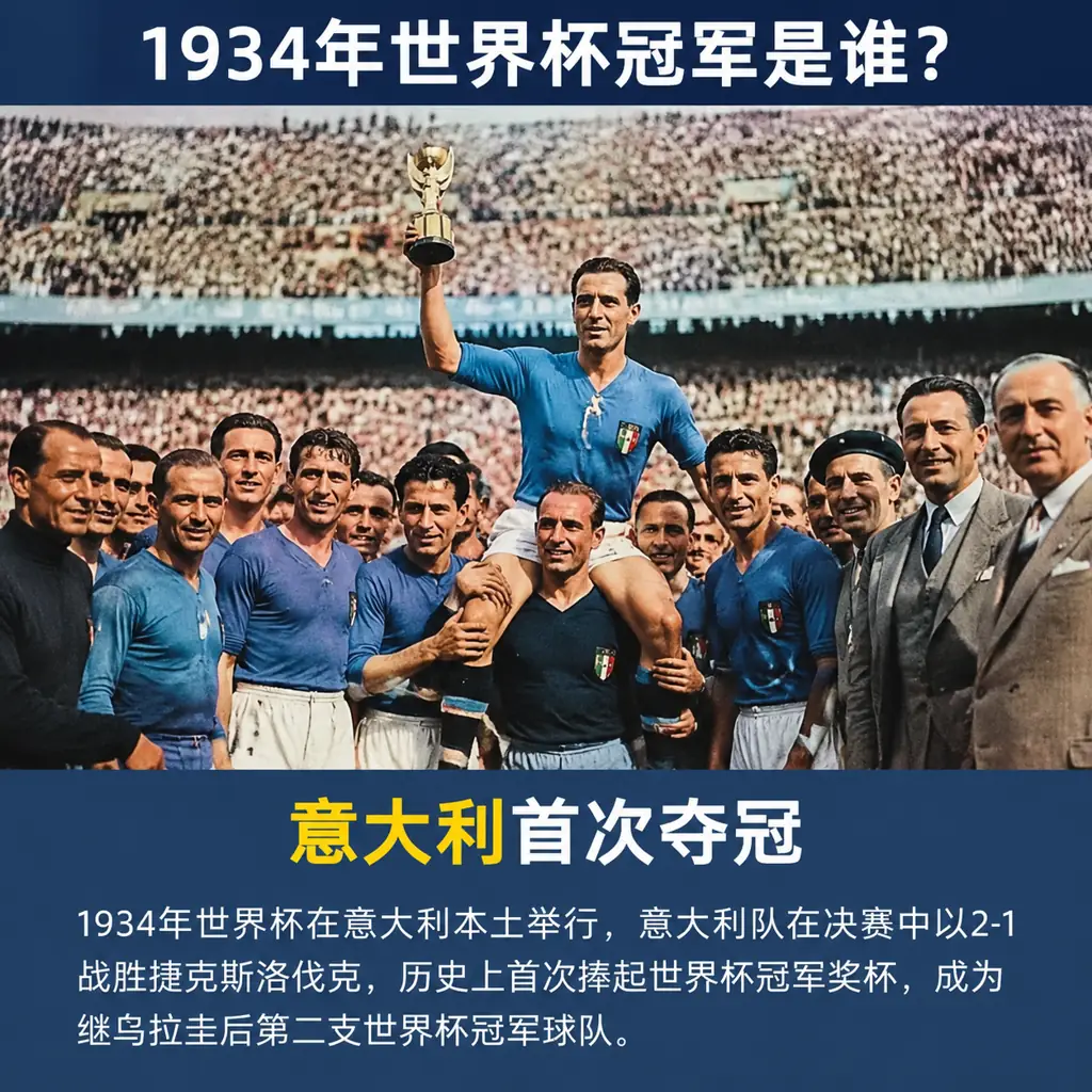 1934年世界杯冠军是谁？意大利首次夺冠
