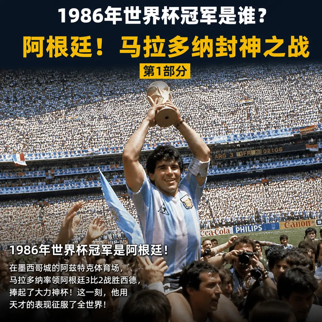 1986年世界杯冠军是谁？马拉多纳封神之战
