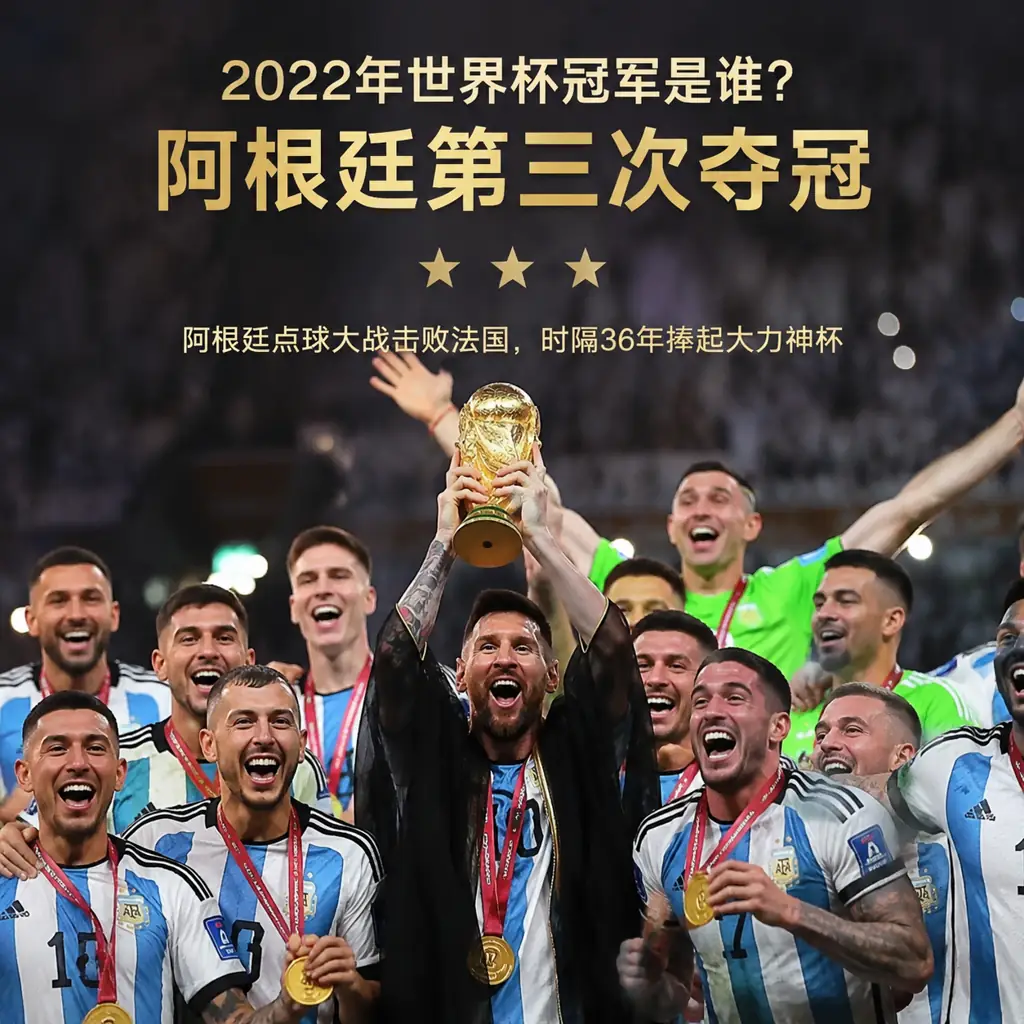 2022年世界杯冠军是谁？阿根廷第三次夺冠